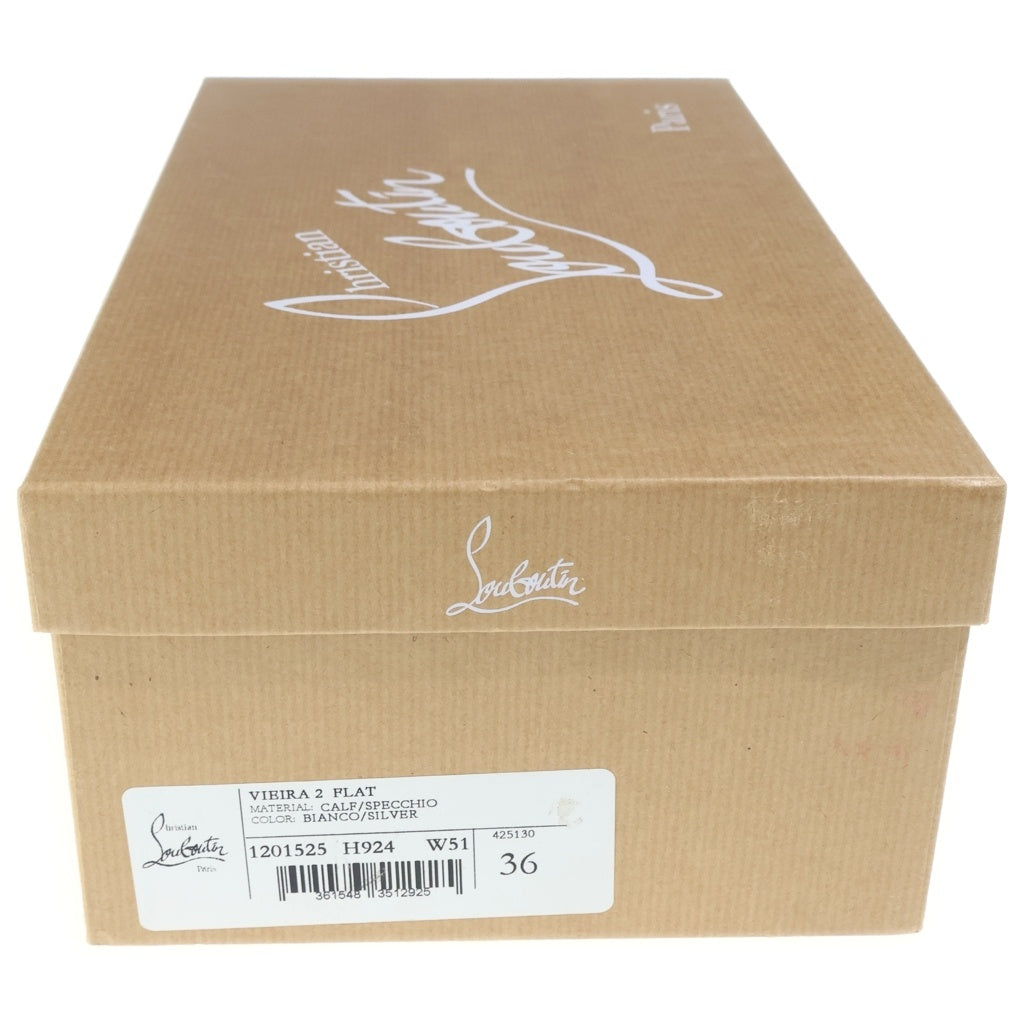 CHRISTIAN LOUBOUTIN(クリスチャンルブタン) VIEIRA 2 FLAT スパイクスタッズ ローカットスニーカー ホワイト 1201525 レディース