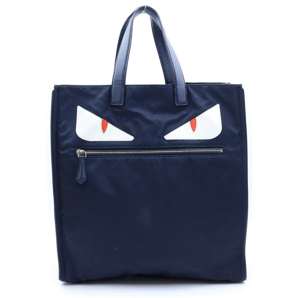 FENDI(フェンディ) モンスター バグスバッグ ネイビー ナイロン
