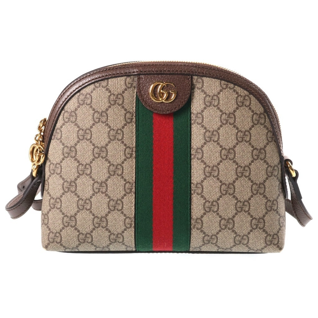 GUCCI(グッチ) GGスプリーム ショルダーバック ブラウン PVCレザー 499621 レディース