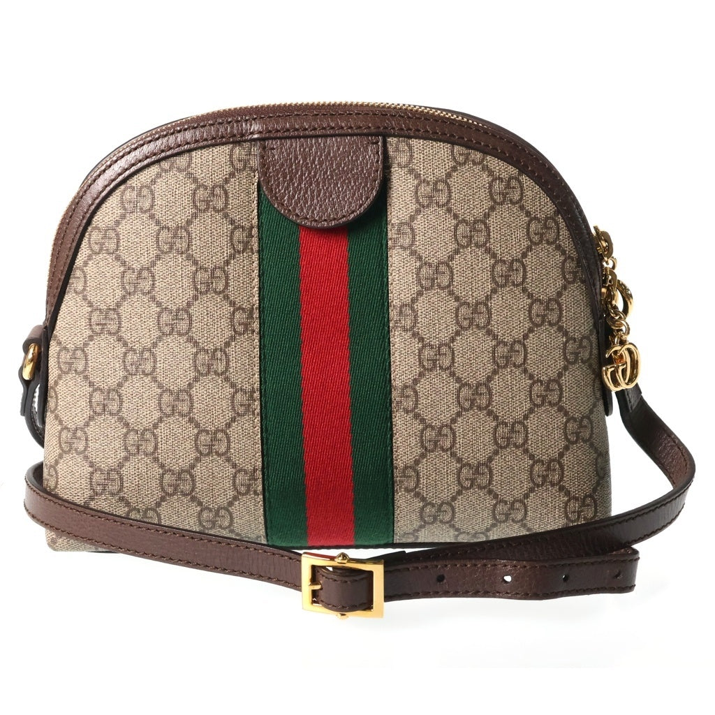 GUCCI(グッチ) GGスプリーム ショルダーバック ブラウン PVCレザー 499621 レディース