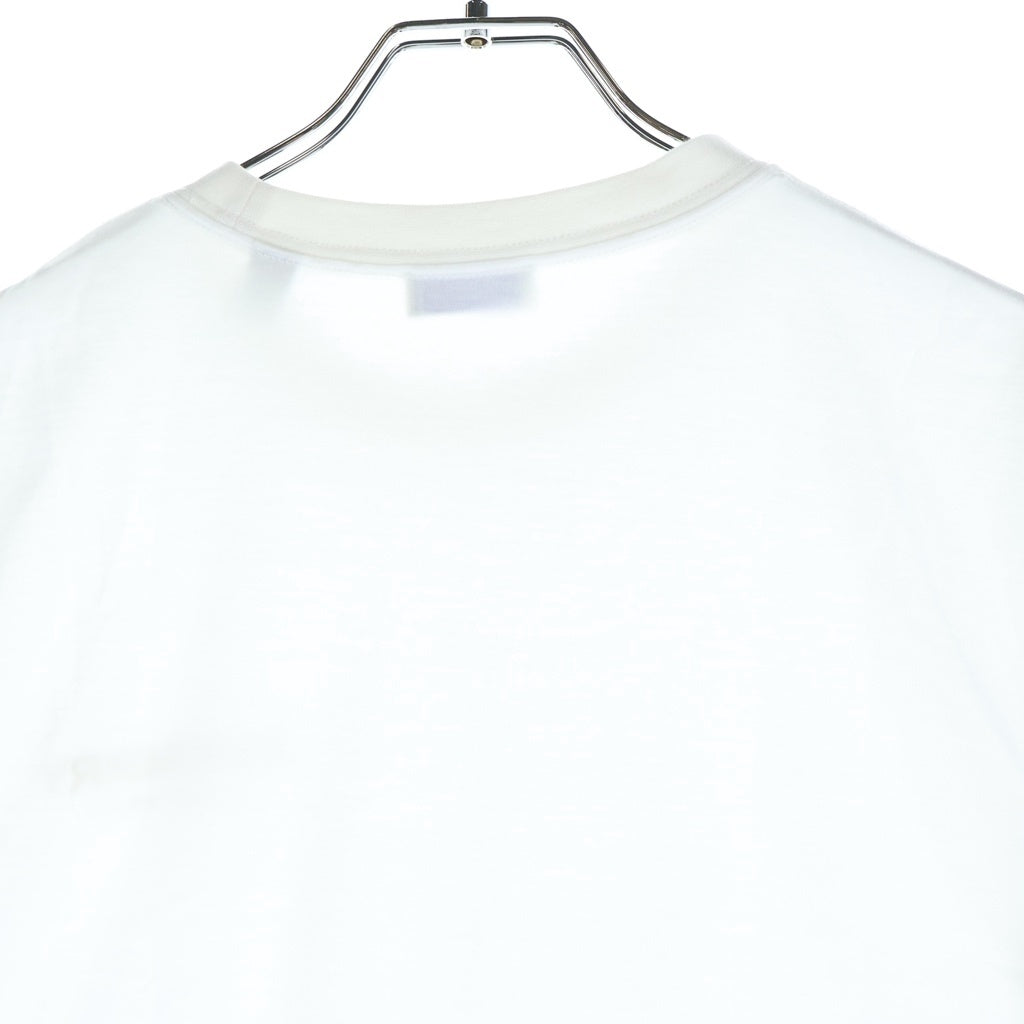 BURBERRY(バーバリー) ロゴプリント 半袖カットソー Tシャツ ホワイト コットン