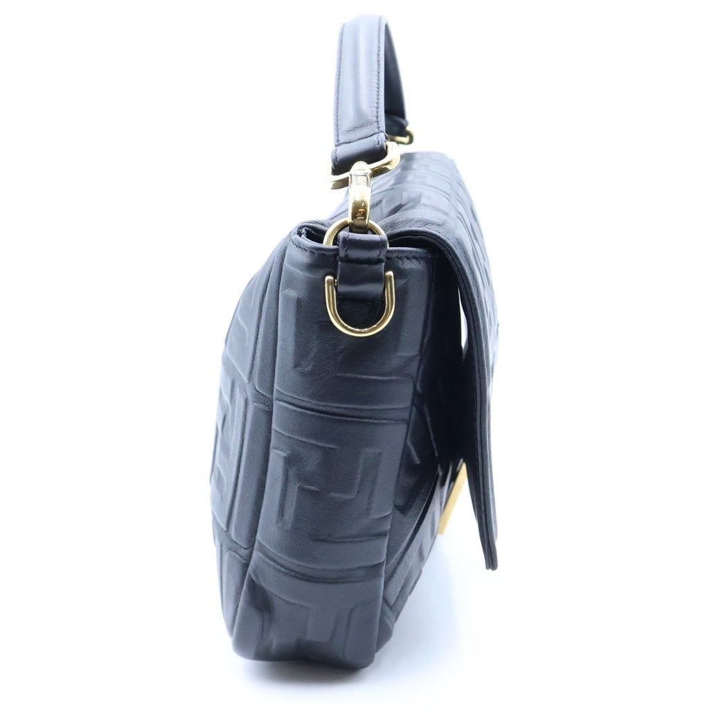 FENDI(フェンディ) バゲット バッグ ショルダーバッグ 2WAY ブラック レザー 8BR771 レディース
