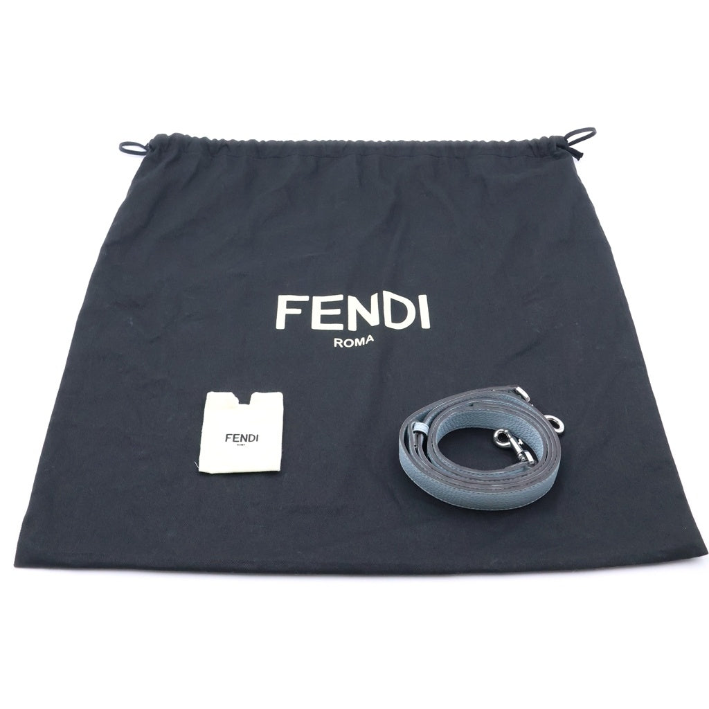 FENDI(フェンディ) バイ ザ ウェイ セレリアバッグ ソフト ミディアム ライトブルー カーフスキン レディース