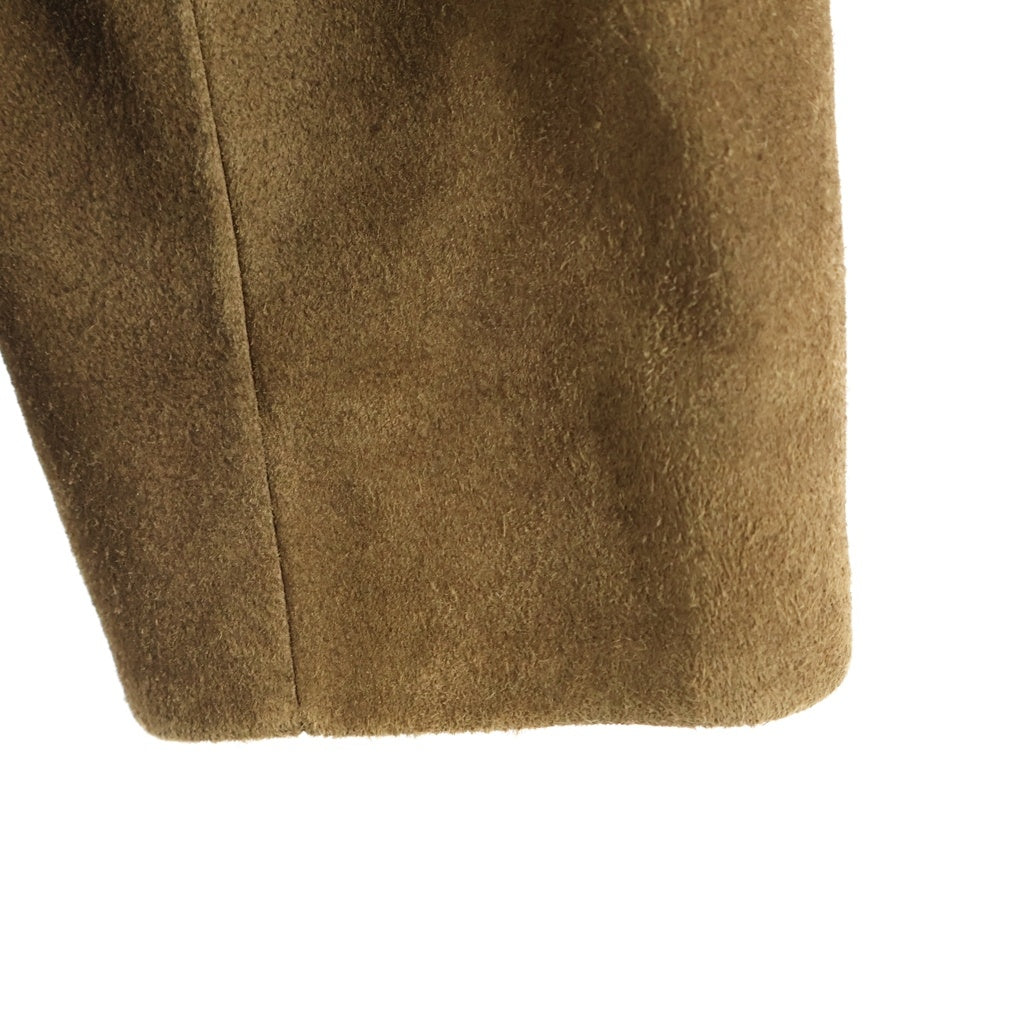 PRADA(プラダ) 25AW suede jacket スエードレザー バック トライアングル ワッペンロゴ ジャケット ブラウン UPW567
