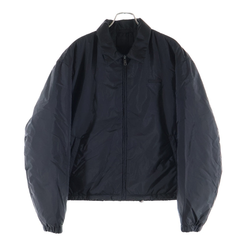 PRADA(プラダ) RE-NYLON Blouson Jacket リナイロン トライアングル ワッペンロゴ ジップアップ ブルゾン ジャケット ブラック SGC9121WQF