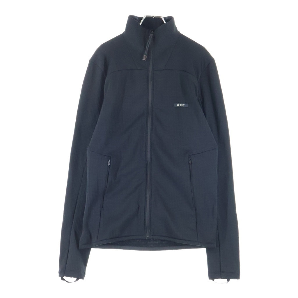 PRADA(プラダ) 25AW TECHNICAL FABRIC SWEATSHIRT テクニカル ファブリック スウェットシャツ ジップアップ トラックジャケット ブラック UJL85C