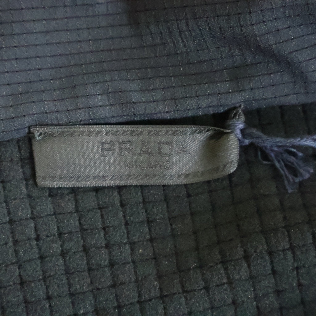 PRADA(プラダ) 25AW TECHNICAL FABRIC SWEATSHIRT テクニカル ファブリック スウェットシャツ ジップアップ トラックジャケット ブラック UJL85C