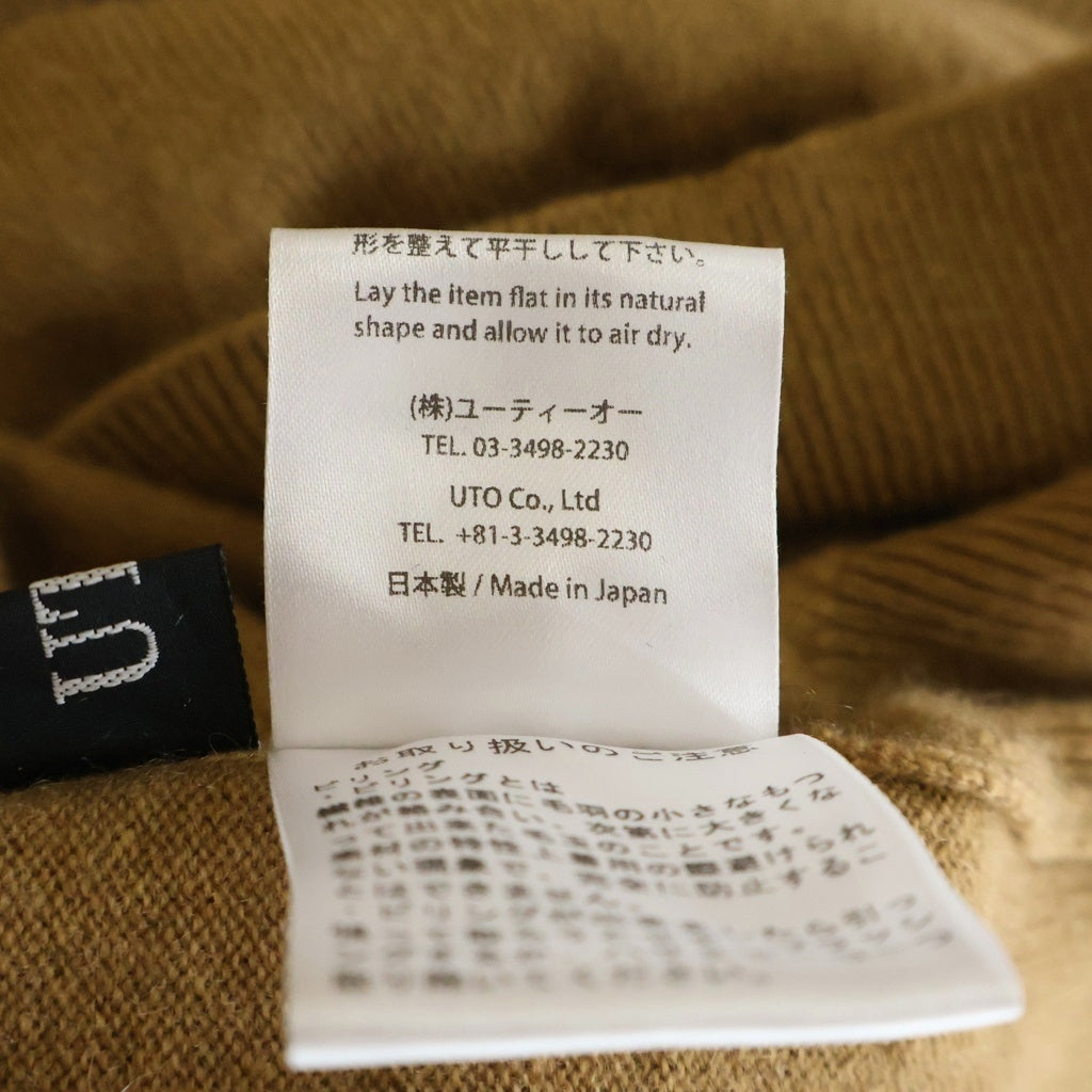 NO BRAND(ノーブランド) UTO ニット トップス カシミヤ ブラウン