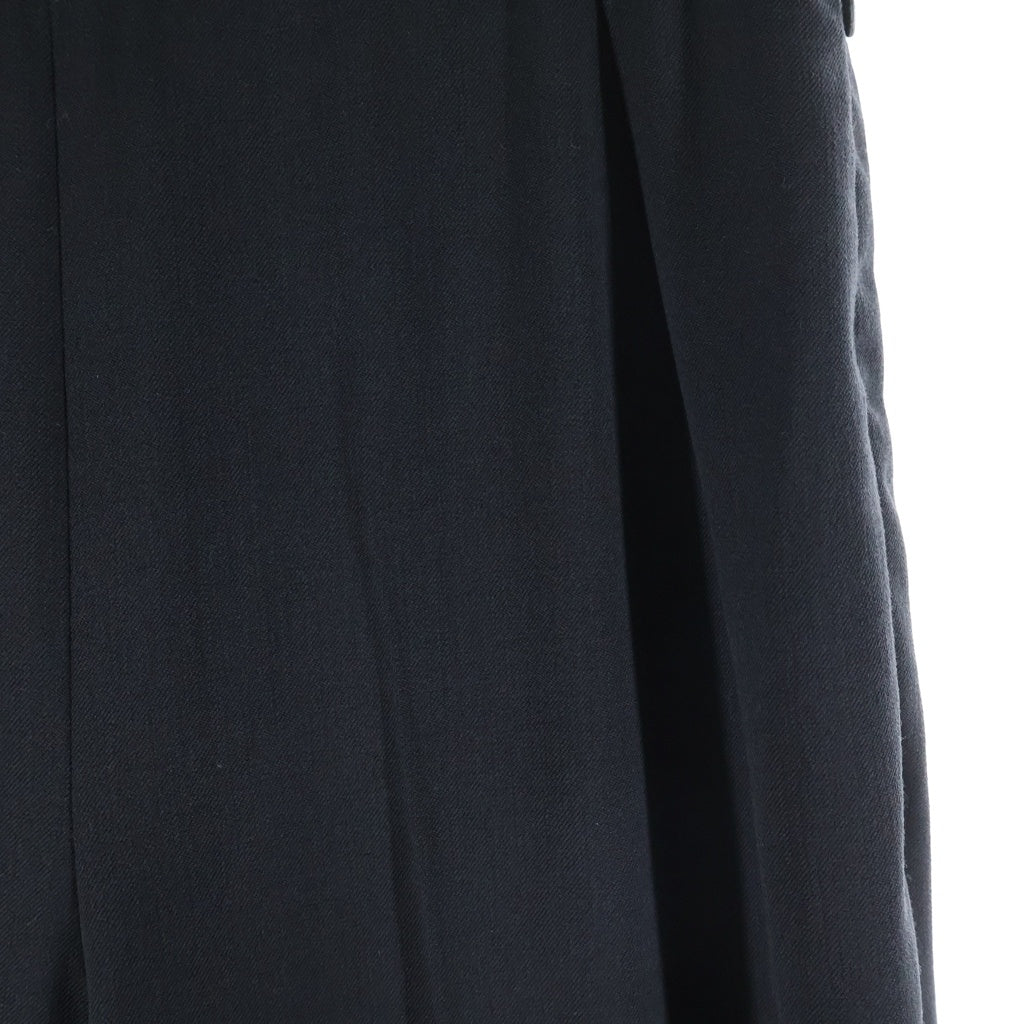 HERMES(エルメス) ウール ストレッチ スラックスパンツ ブラック レディース