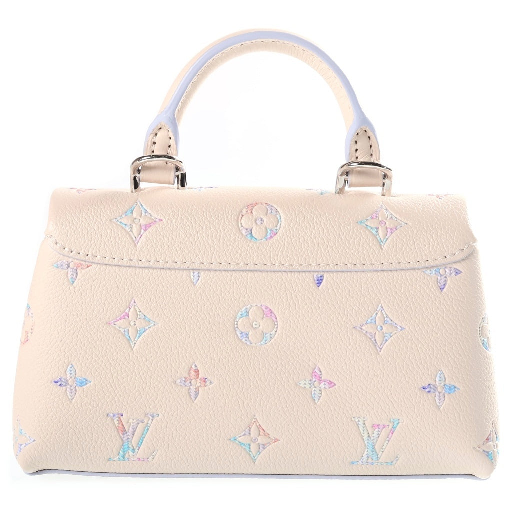 LOUIS VUITTON(ルイヴィトン) ナノ・マドレーヌ ハンドバッグ 2WAYショルダー モノグラム アンプラント レザー アイボリー/パープル M2A374 レディース