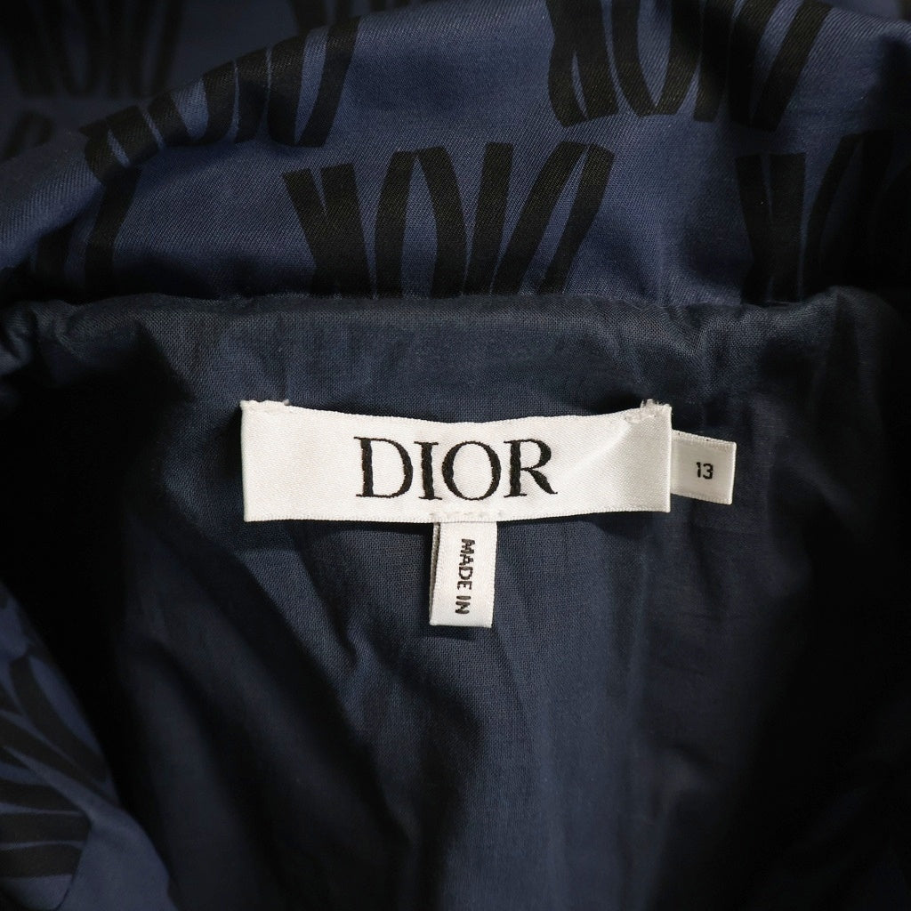 DIOR(ディオール) 総柄 ロゴ トレンチコート ネイビー コットン 2WBM11COAF レディース