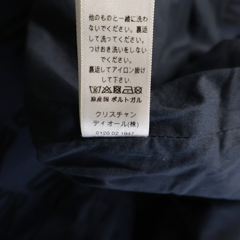 DIOR(ディオール) 総柄 ロゴ トレンチコート ネイビー コットン 2WBM11COAF レディース