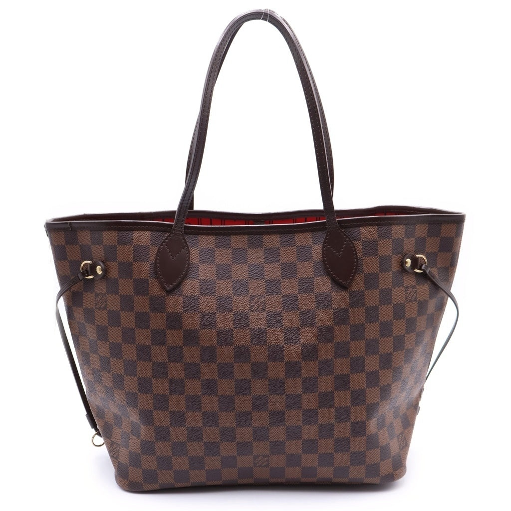 LOUIS VUITTON(ルイヴィトン) ダミエ ネヴァーフルMM ハンドバッグ トートバッグ ブラウン レザー×PVC N51105 ゴールド金具