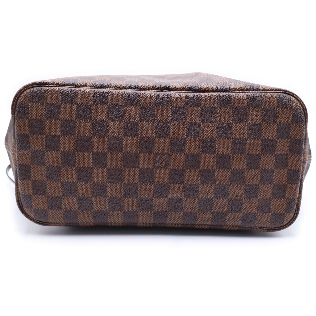 LOUIS VUITTON(ルイヴィトン) ダミエ ネヴァーフルMM ハンドバッグ トートバッグ ブラウン レザー×PVC N51105 ゴールド金具
