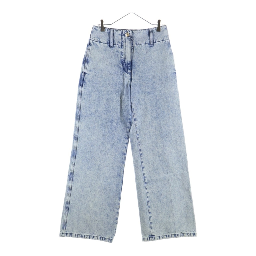 PATOU(パトゥー) 26SS フレア デニムパンツ インディゴ ライトブルー TR044-0008 レディース