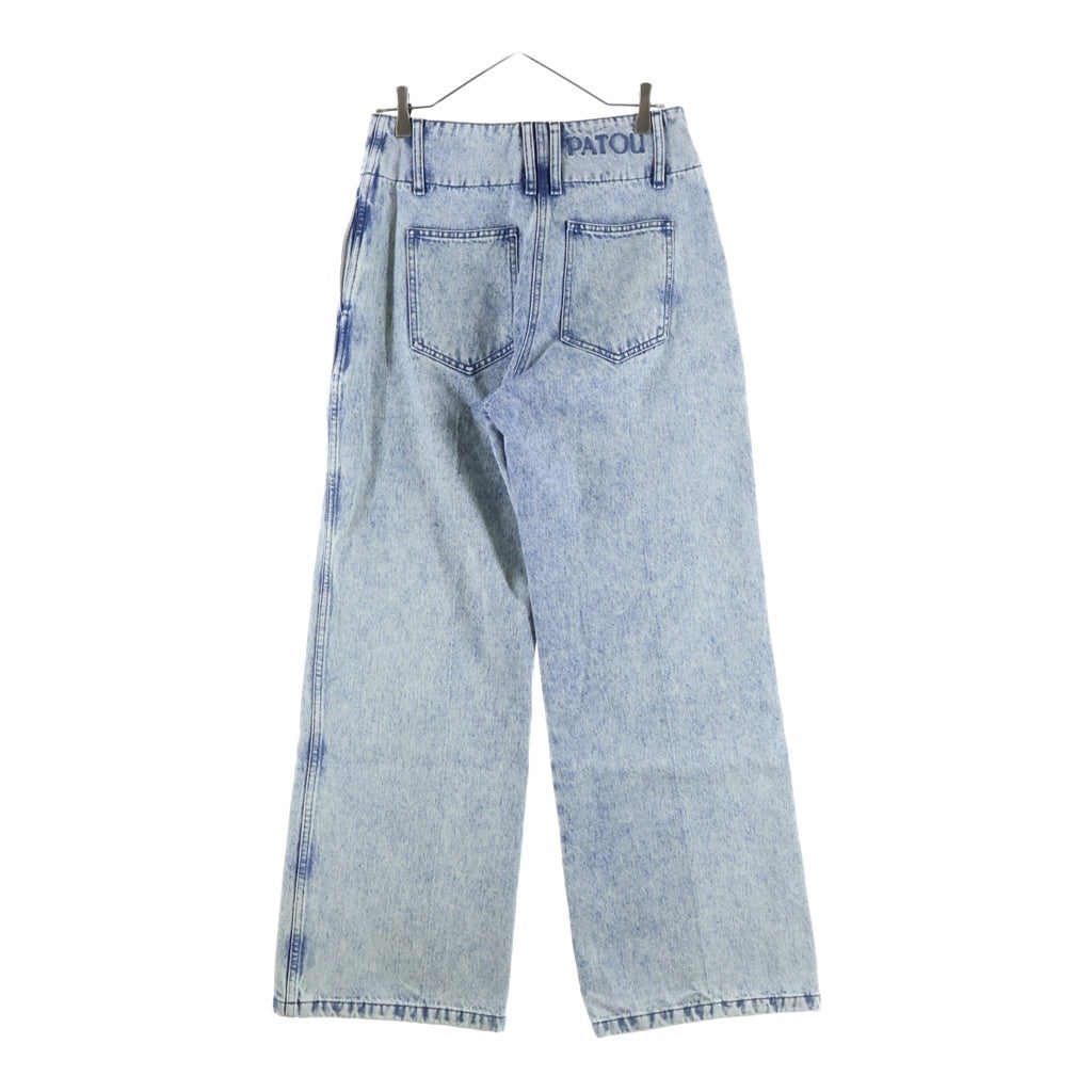 PATOU(パトゥー) 26SS フレア デニムパンツ インディゴ ライトブルー TR044-0008 レディース