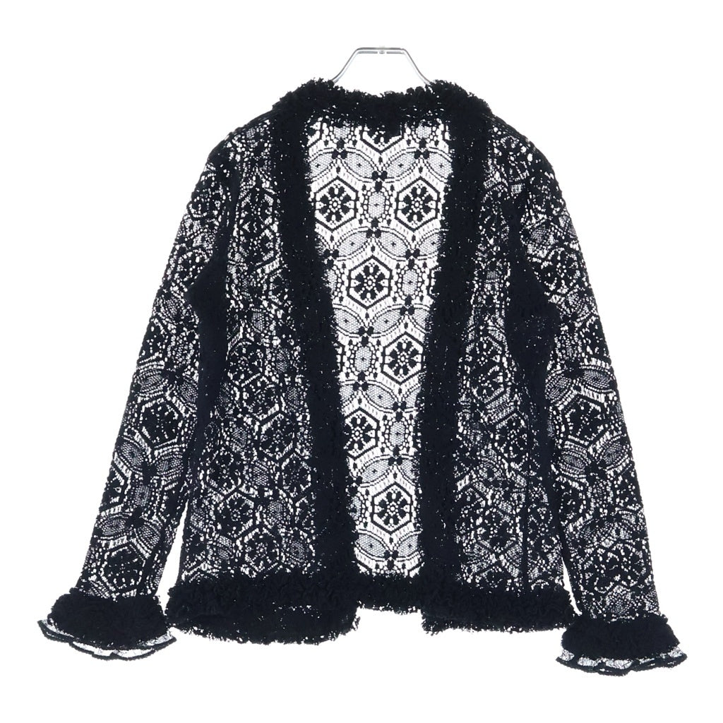 CHANEL(シャネル) レース カーディガン トップス ウール ブラック