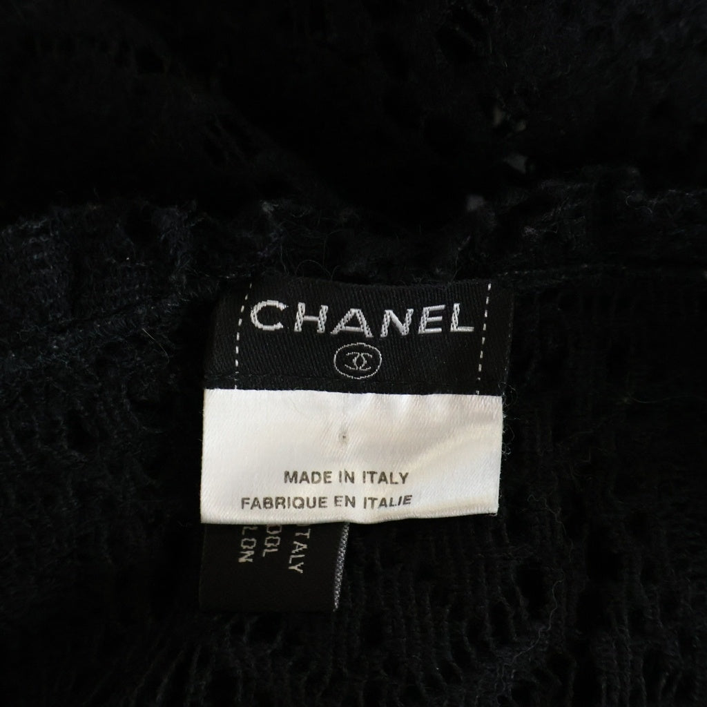 CHANEL(シャネル) レース カーディガン トップス ウール ブラック