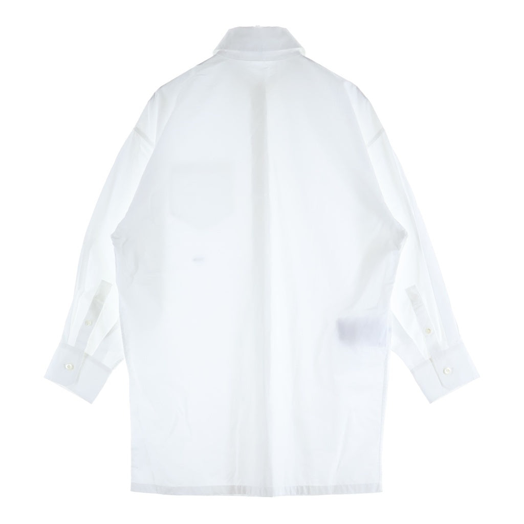 PRADA(プラダ) ポプリン ロングスリーブ シャツ ホワイト コットン P418GR S000 1XV2 レディース