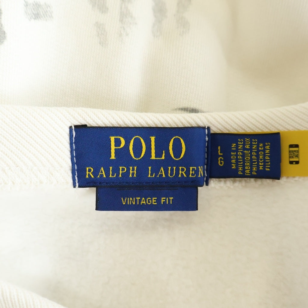 POLO RALPH LAUREN(ポロラルフローレン) PEACE LOVE ロゴプリント スウェット コットン ホワイト/マルチカラー