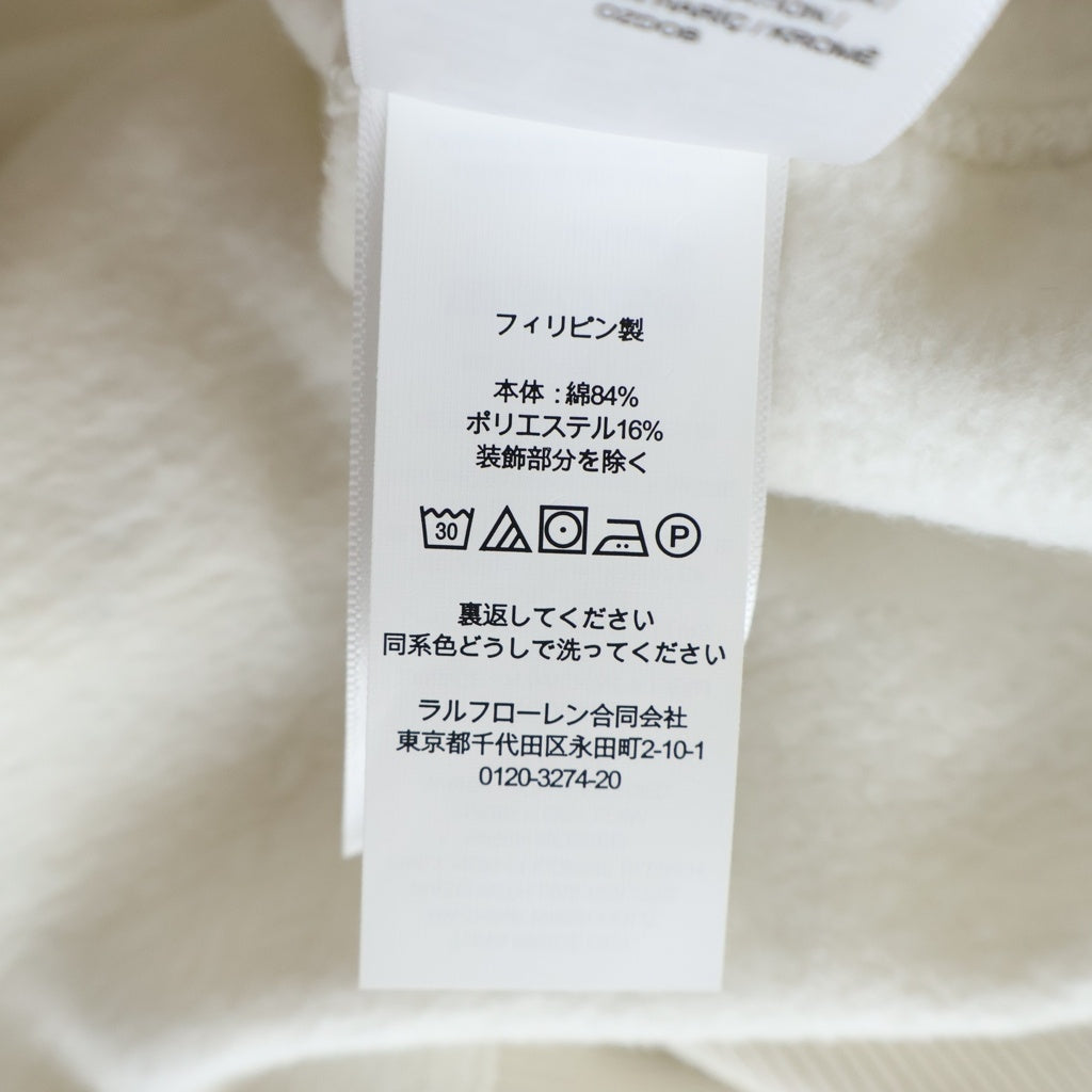 POLO RALPH LAUREN(ポロラルフローレン) PEACE LOVE ロゴプリント スウェット コットン ホワイト/マルチカラー