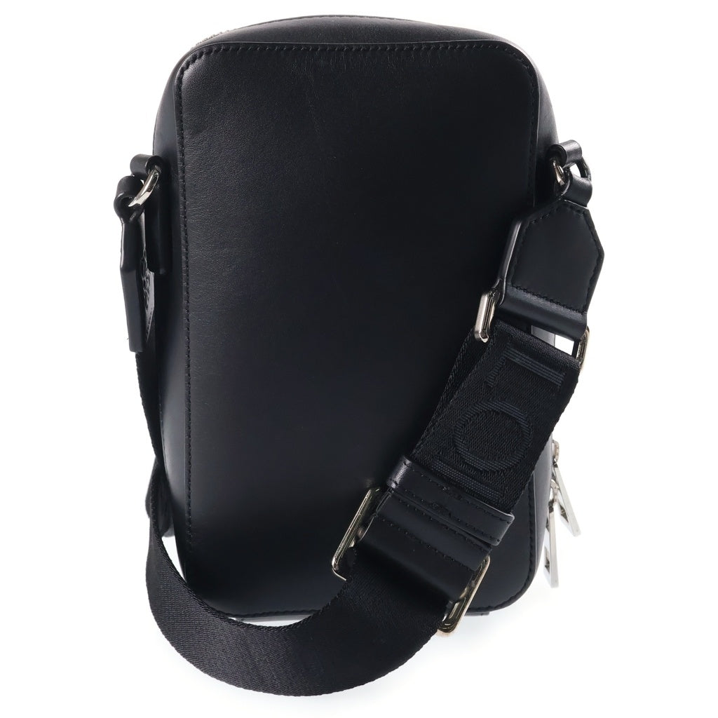LOEWE(ロエベ) Vertical Crossbody Pocket アナグラム バーティカル ショルダー クロスボディポケットバッグ レザー ブラック C565S59X01