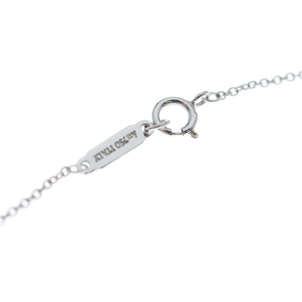 TIFFANY & Co.(ティファニー) Tスマイル スモール パヴェダイヤ ネックレス ホワイトゴールド Au750WG レディース