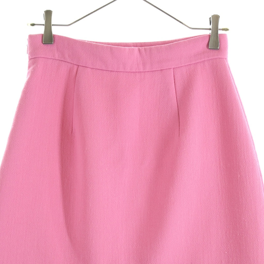 miumiu(ミュウミュウ) 17SS フラワー スタッズ装飾 ウール ミニスカート ピンク レディース MG1115
