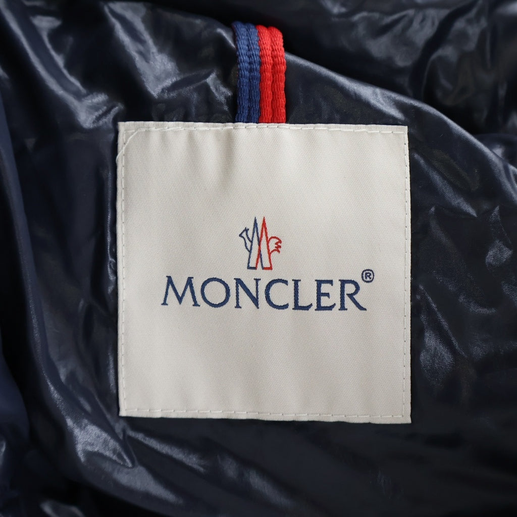 MONCLER(モンクレール) 17AW MOKA モカ フーデッド ジップアップ ダウン ロング ジャケット コート ネイビー C29544990005 レディース