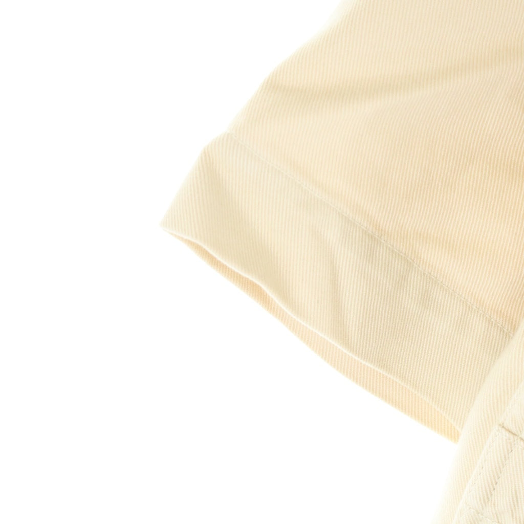 LOUIS VUITTON(ルイヴィトン) 23SS Work Shirt エンボスLVロゴ ワーク 半袖デニムジャケット アイボリー RM231Q TZ0 H0S46W