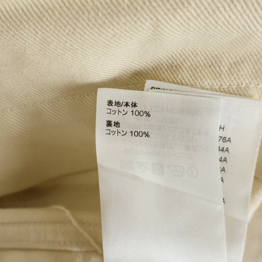 LOUIS VUITTON(ルイヴィトン) 23SS Work Shirt エンボスLVロゴ ワーク 半袖デニムジャケット アイボリー RM231Q TZ0 H0S46W