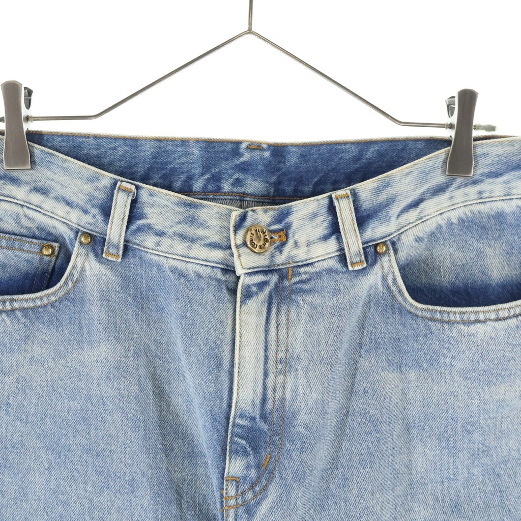 LOUIS VUITTON(ルイヴィトン) 24SS ウォッシュ加工 ストレート デニムパンツ インディゴ RM231Q LVP HJD70W