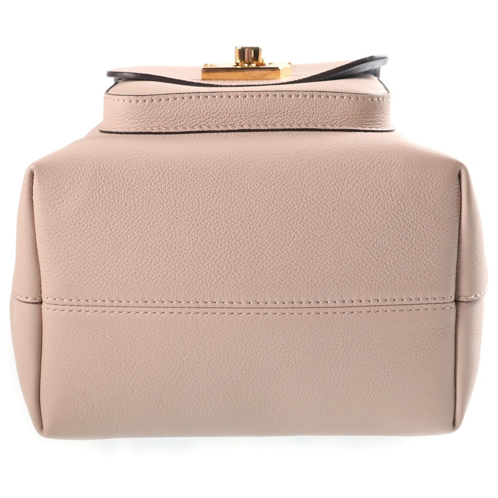 LOUIS VUITTON(ルイヴィトン) ロックミー バケットNV ハンド ショルダーバッグ レザー ゴールド金具 サンドベージュ M57688 RFID