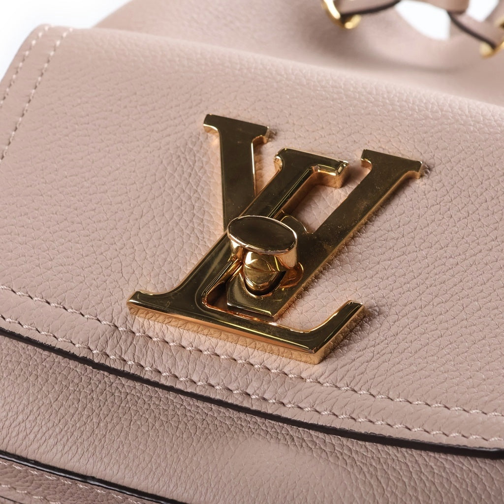 LOUIS VUITTON(ルイヴィトン) ロックミー バケットNV ハンド ショルダーバッグ レザー ゴールド金具 サンドベージュ M57688 RFID