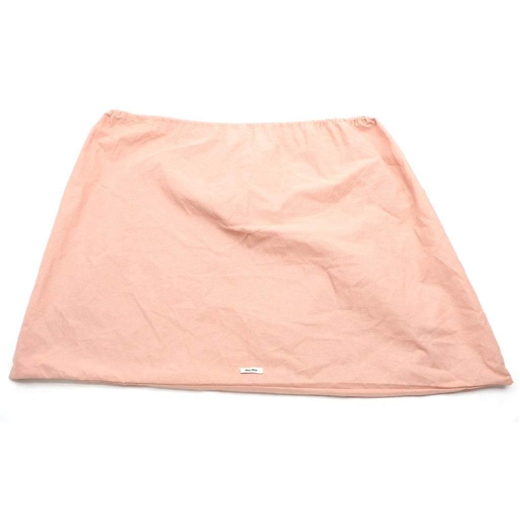 miumiu(ミュウミュウ) ホーボー トートバッグ ハンドバッグ ブラック レザー 5BC119 ゴールド金具