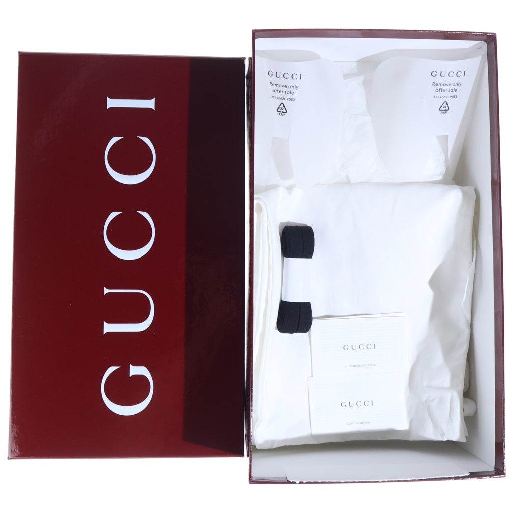 GUCCI(グッチ) GGキャンバス シェリーライン スクリーナー スニーカー ブラック/グレー 857889