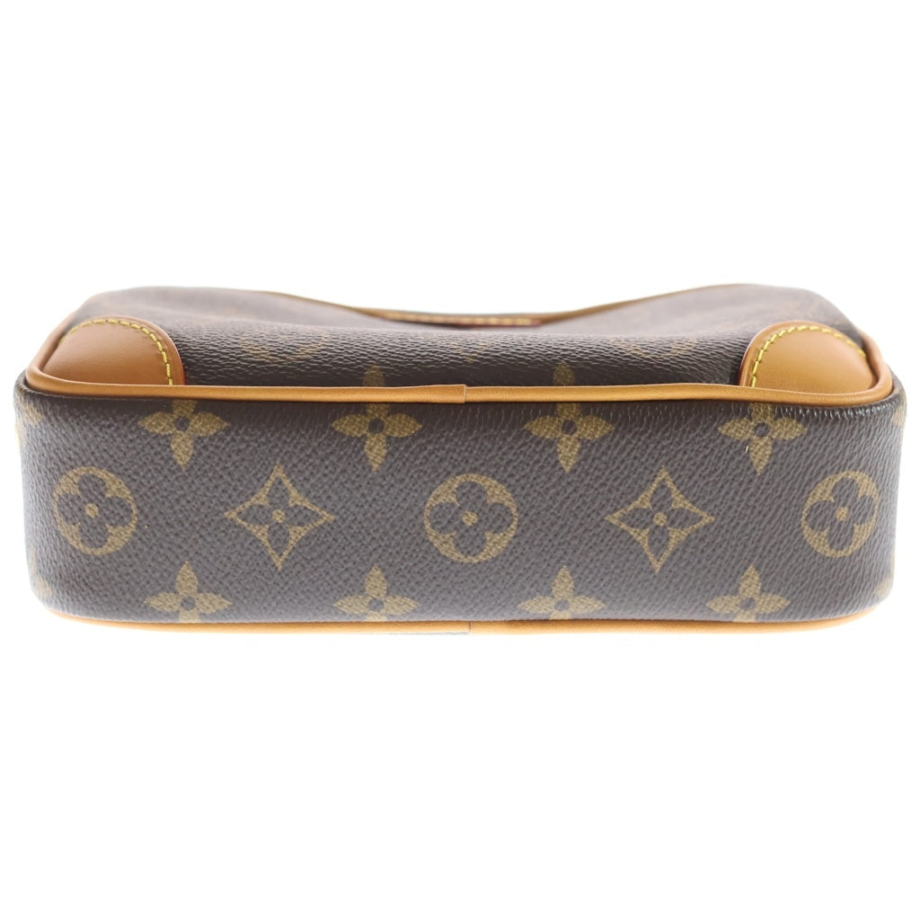 LOUIS VUITTON(ルイヴィトン) モノグラム トロカデロ・ウェアラブル ウォレット ショルダーバッグ ブラウン レザー×PVC M14058 ゴールド金具 レディース