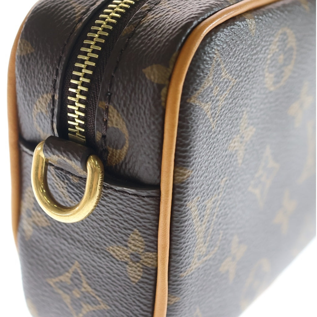 LOUIS VUITTON(ルイヴィトン) モノグラム トロカデロ・ウェアラブル ウォレット ショルダーバッグ ブラウン レザー×PVC M14058 ゴールド金具 レディース
