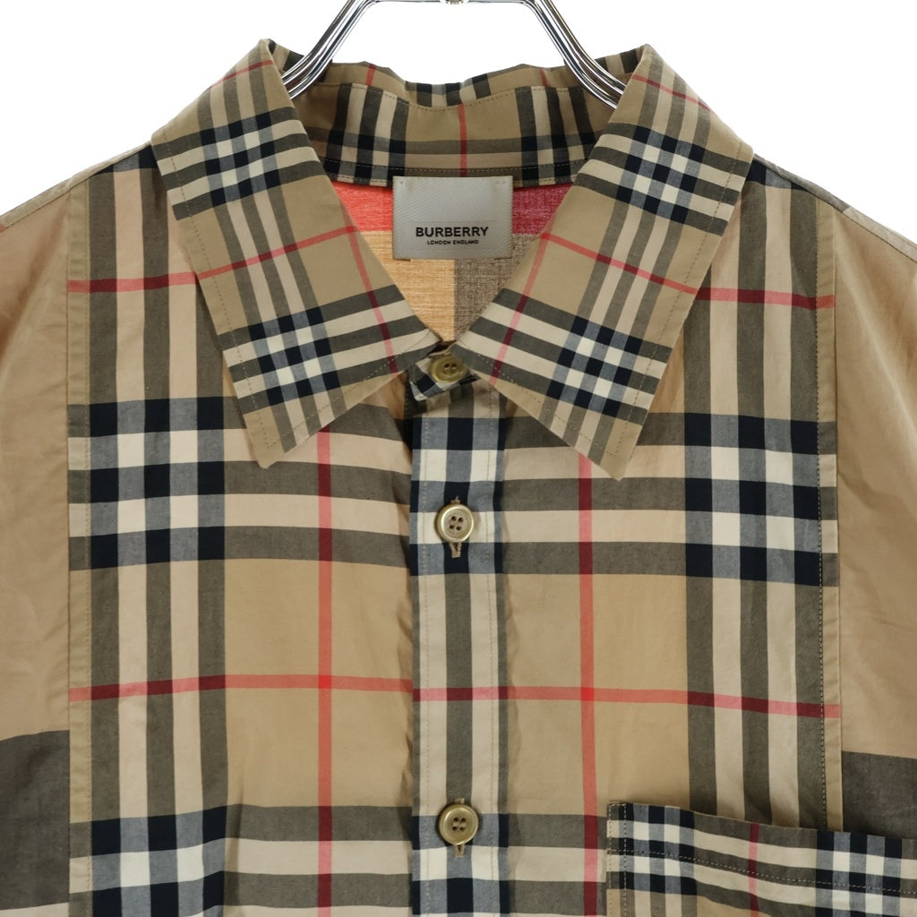 BURBERRY(バーバリー) ノバチェック シャツ ブラウン コットン