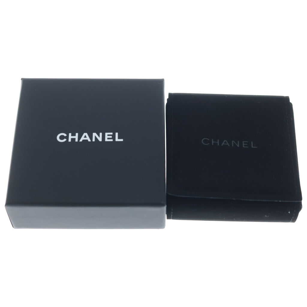 CHANEL(シャネル) ココマーク ハート レース ピアス シルバー×ブラック レディース