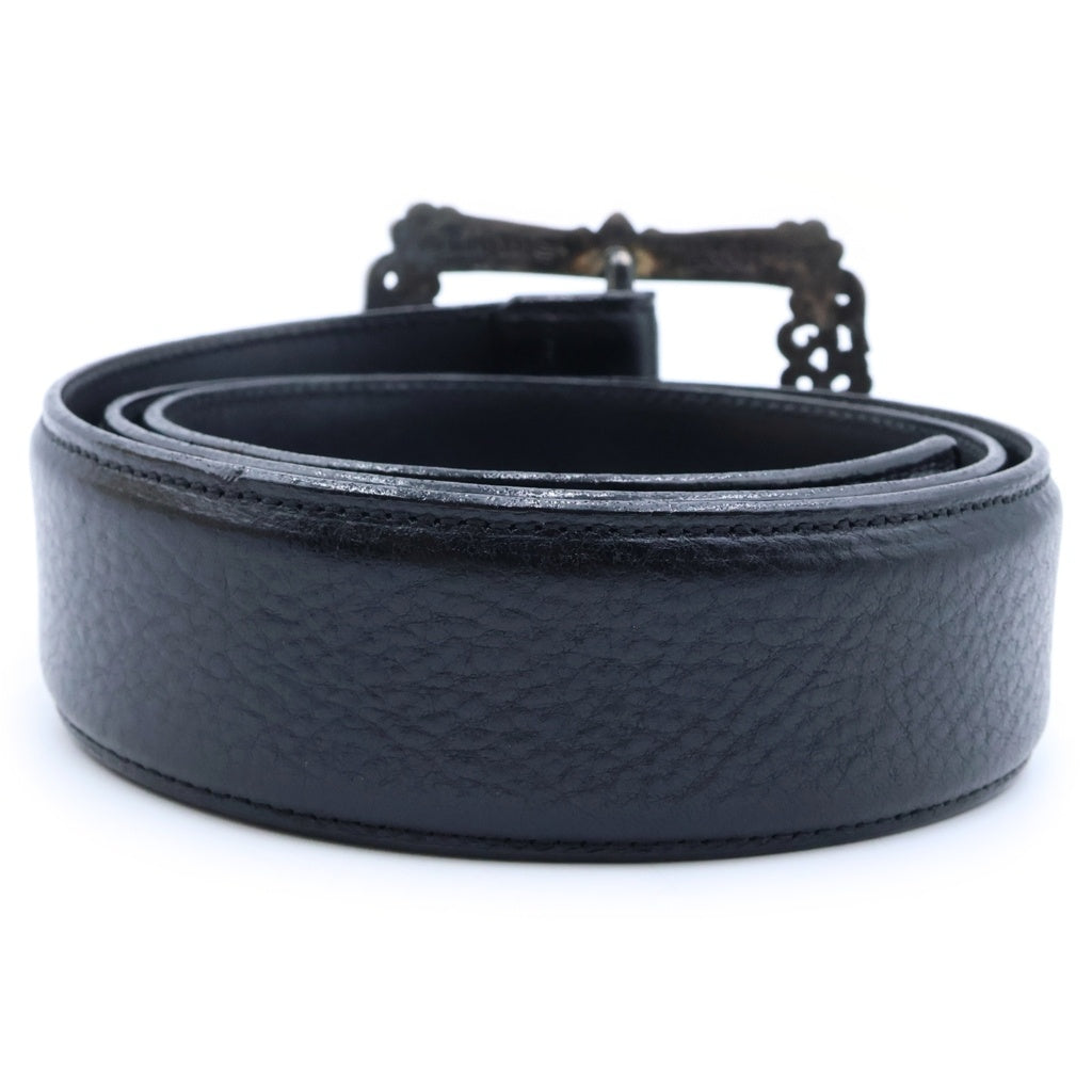 CHROME HEARTS(クロムハーツ) BLT FILIGREE OTJ フィリグリーOTJバックル レザーベルト シルバー BCA355
