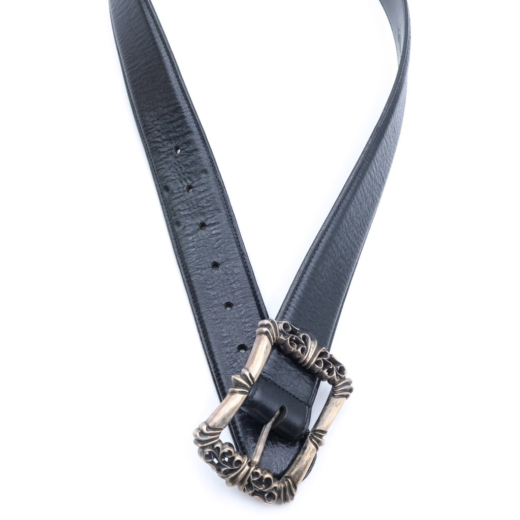 CHROME HEARTS(クロムハーツ) BLT FILIGREE OTJ フィリグリーOTJバックル レザーベルト シルバー BCA355