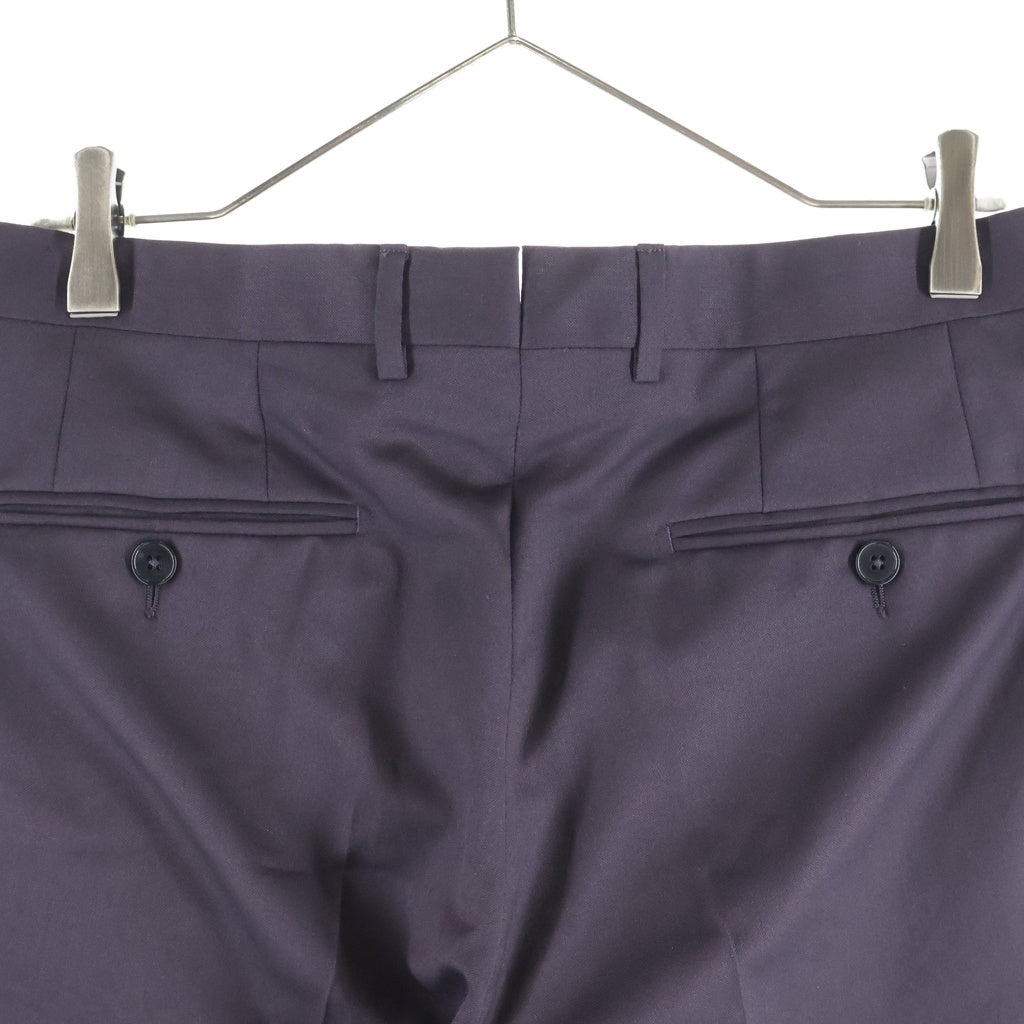 Ermenegildo Zegna(エルメネジルドゼニア) ダブルセットアップ ジャケット×パンツ パープル ウール 226625