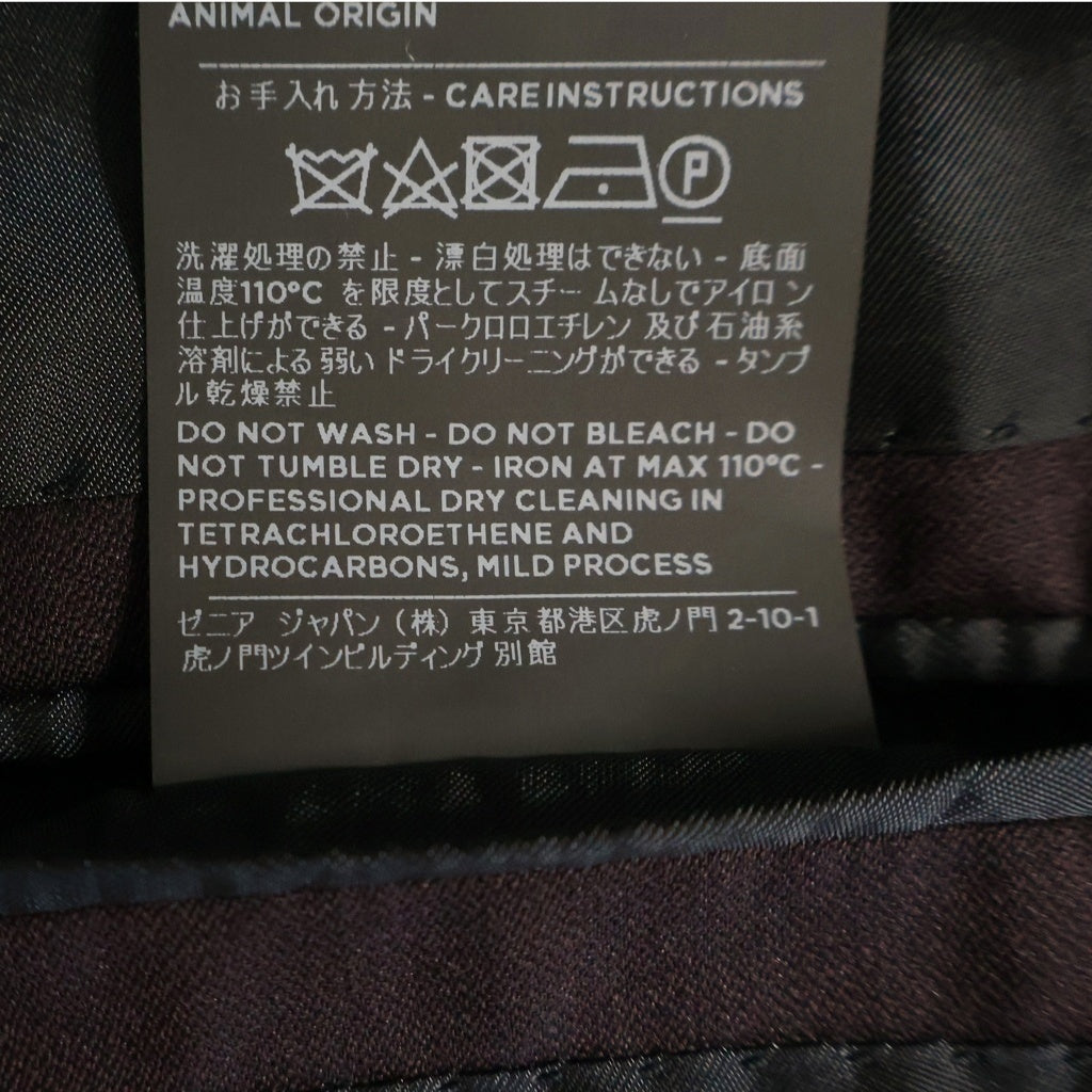 Ermenegildo Zegna(エルメネジルドゼニア) ダブルセットアップ ジャケット×パンツ パープル ウール 226625