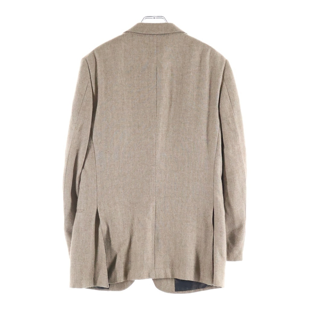 Ermenegildo Zegna(エルメネジルドゼニア) シングルテーラードジャケット ベージュ カシミヤ 02F005