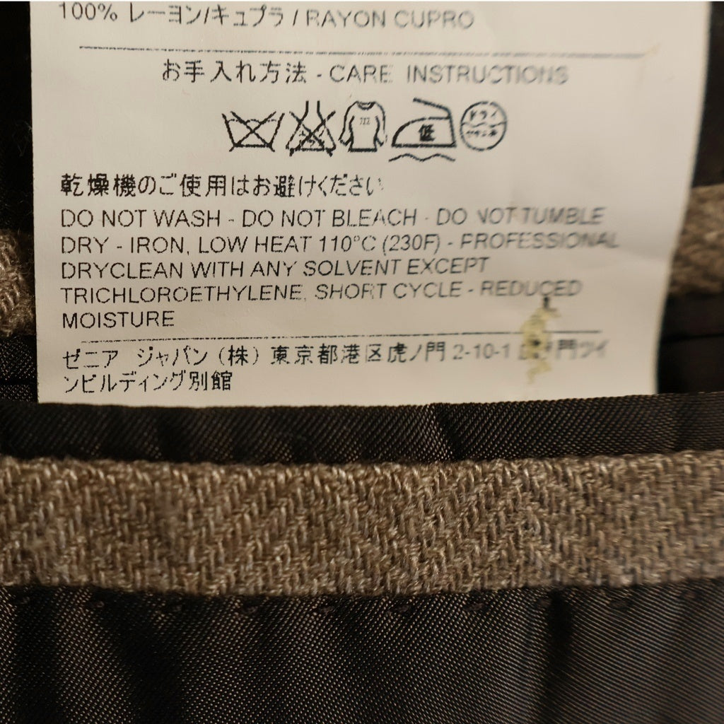Ermenegildo Zegna(エルメネジルドゼニア) シングルテーラードジャケット ベージュ カシミヤ 02F005