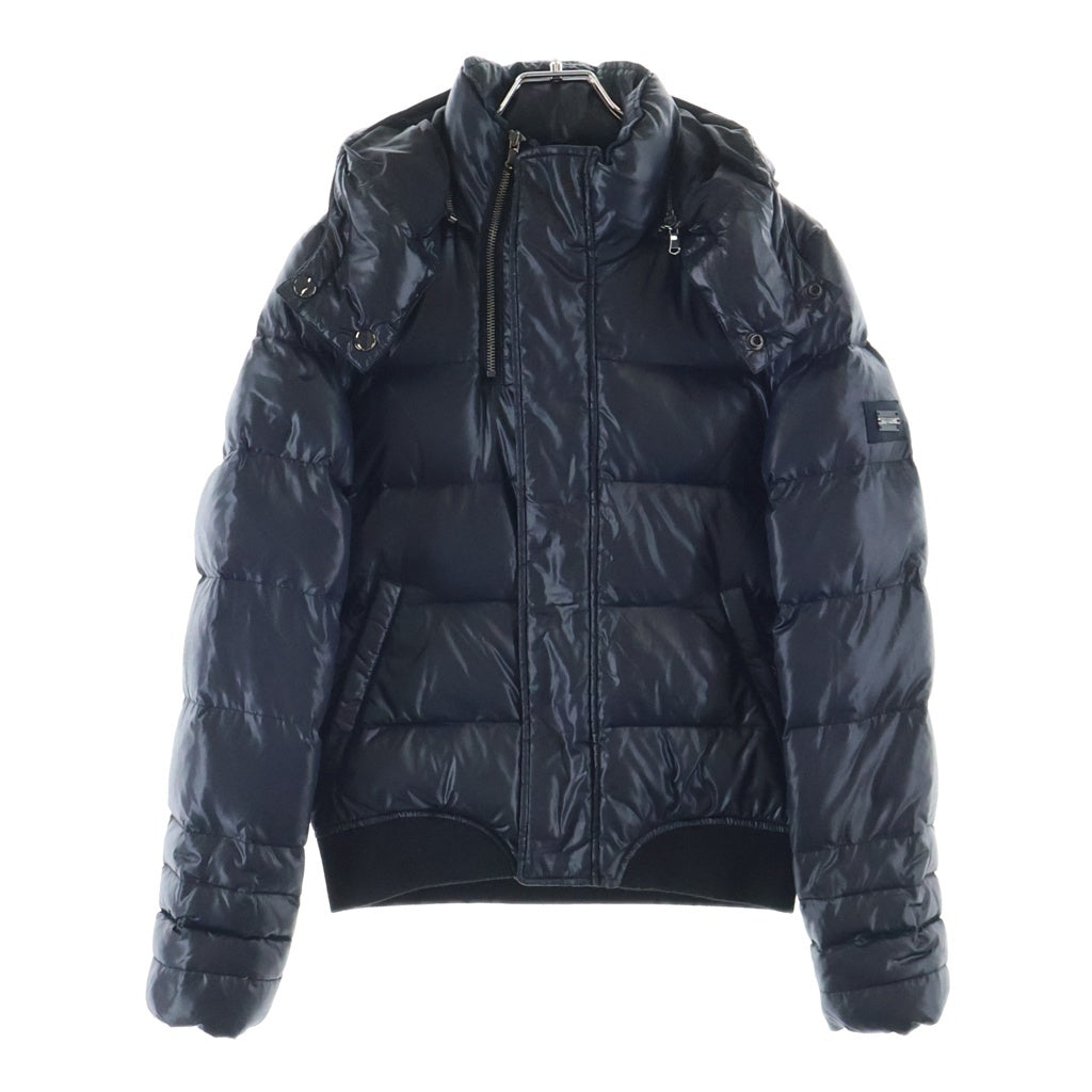 DIESEL(ディーゼル) フード付き ダウンジャケット ナイロン ジップアップ ブラック