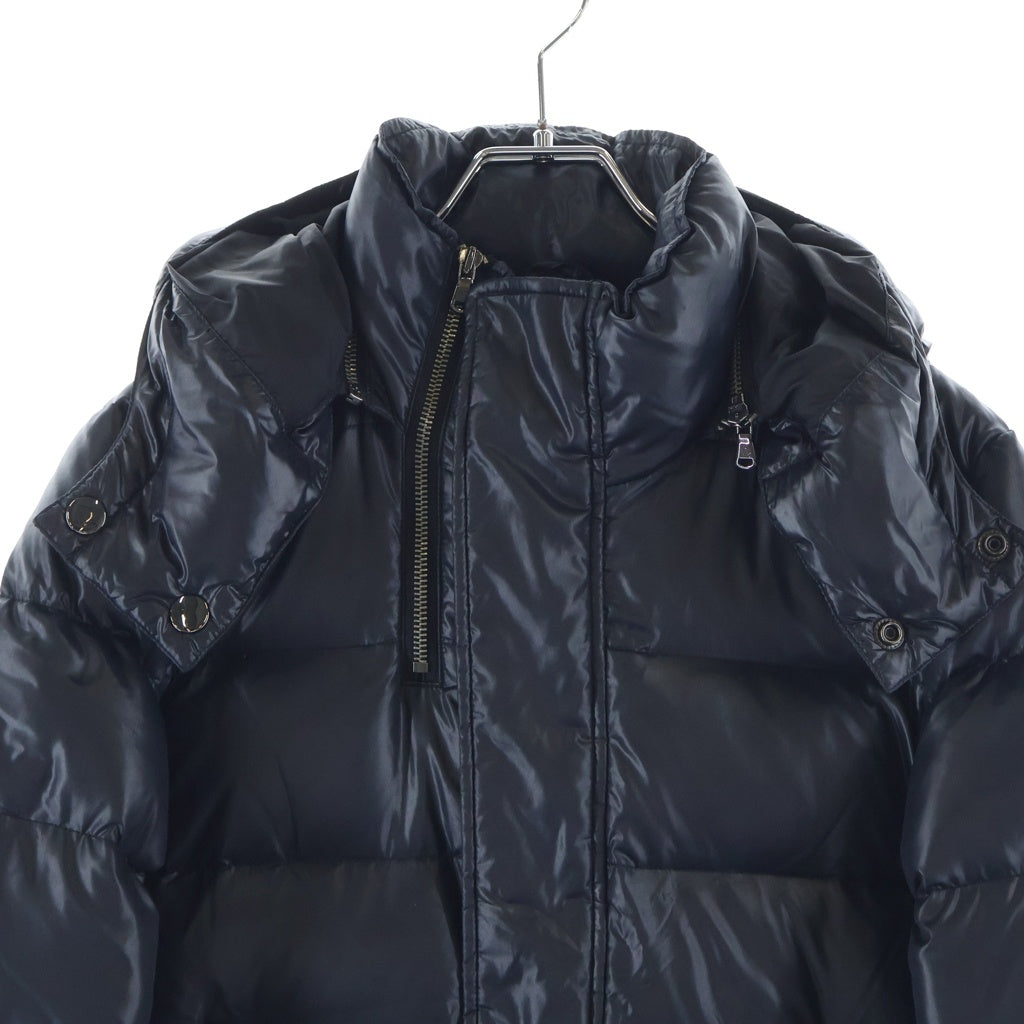 DIESEL(ディーゼル) フード付き ダウンジャケット ナイロン ジップアップ ブラック