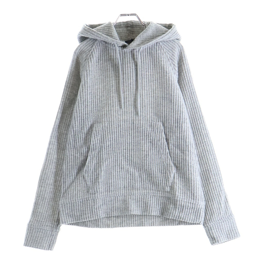 EMPORIO ARMANI(エンポリオアルマーニ) ウール混 プルオーバーフーディー パーカー グレー 6L1M6W 1JZ3Z
