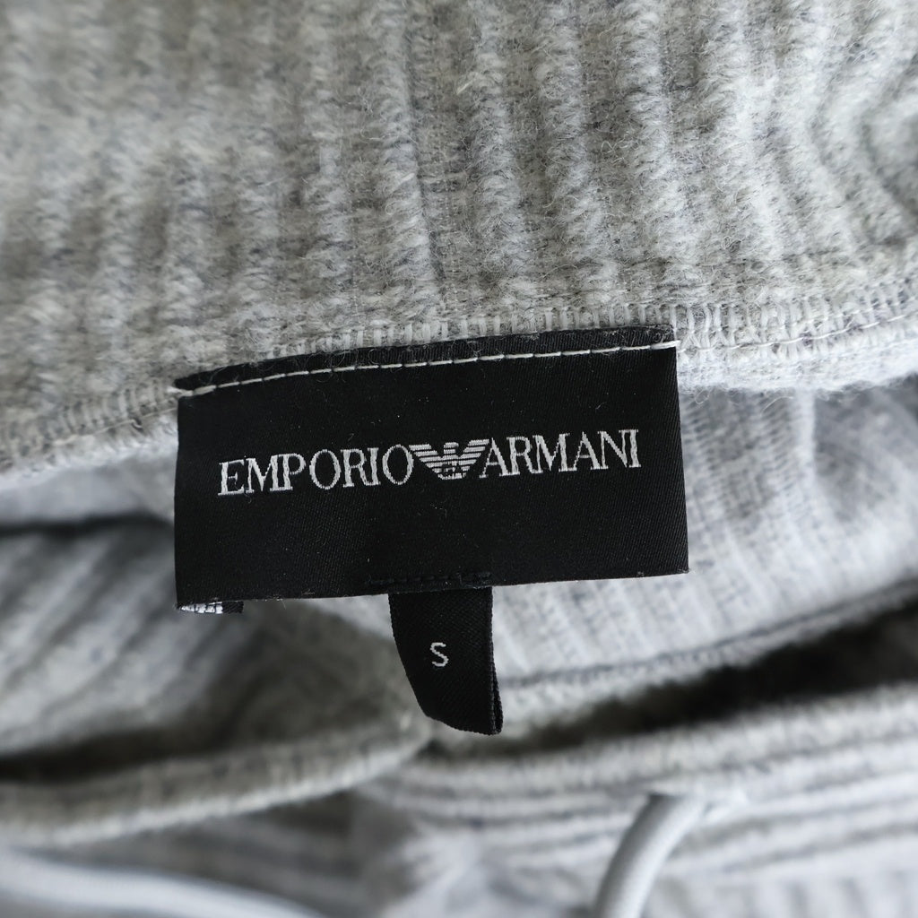 EMPORIO ARMANI(エンポリオアルマーニ) ウール混 プルオーバーフーディー パーカー グレー 6L1M6W 1JZ3Z